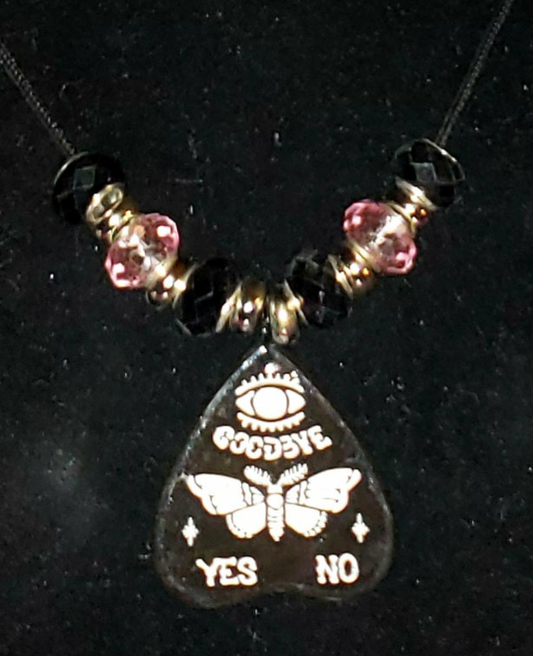 Death Moth Planchette Necklace
