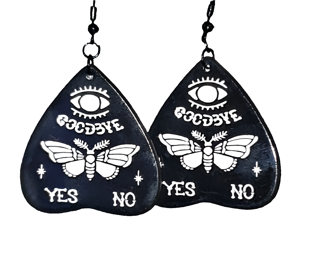 Death Moth Planchette Jewelry Set
