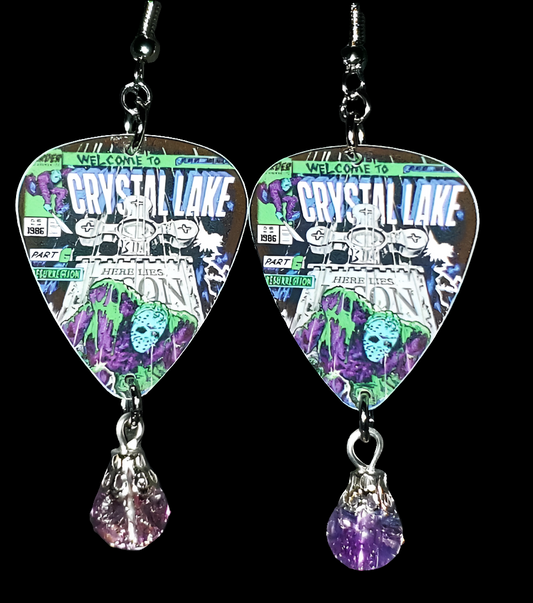Crystal Lake Comic Earrings