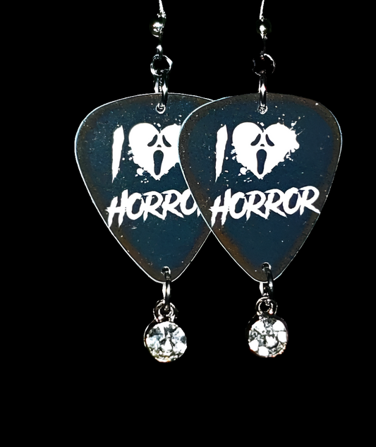 I Love Horror Ghostface Earrings