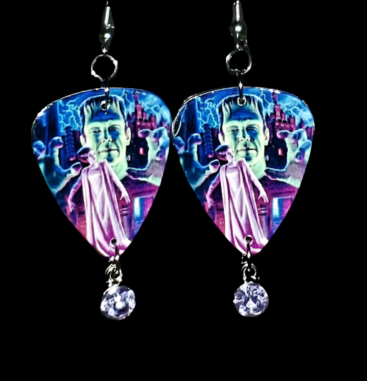 Neon Frank and Bride Earrings