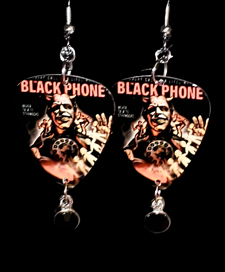 Black Phone Earrings
