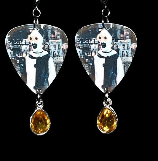 Sunflower Art Earrings