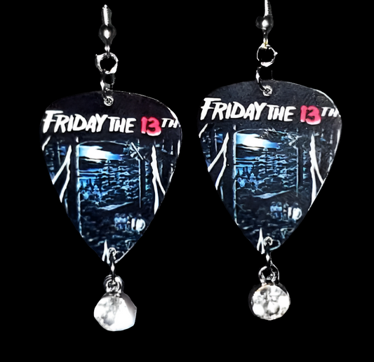 Friday the 13th Poster Earrings