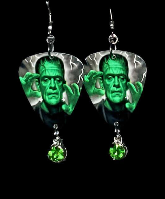 Green Frankenstein Earrings
