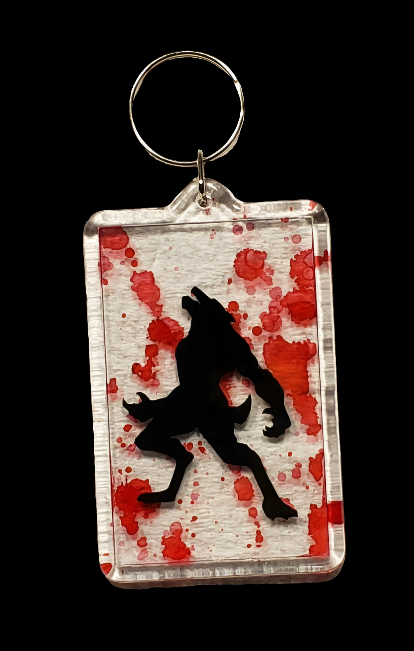 Werewolf Bloody Keychain