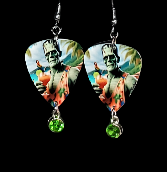 Frankenstein Tropical Vacation Earrings