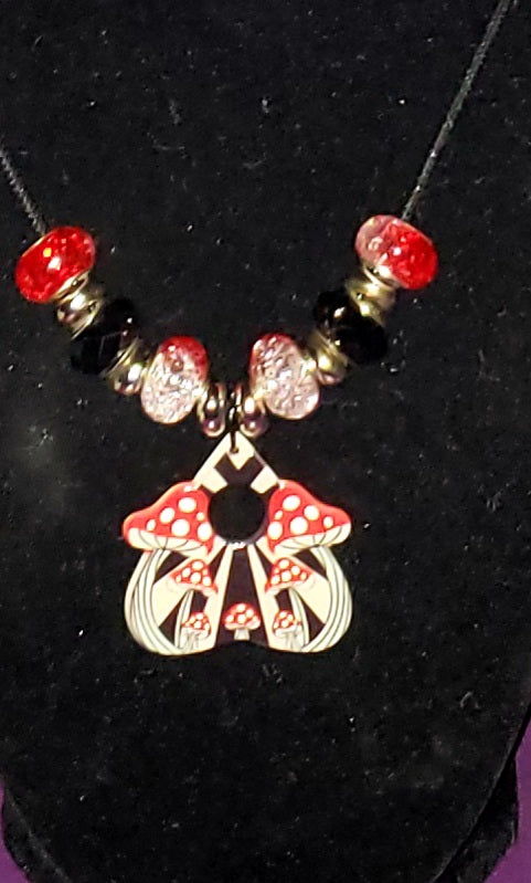 Mushroom Planchette Necklace