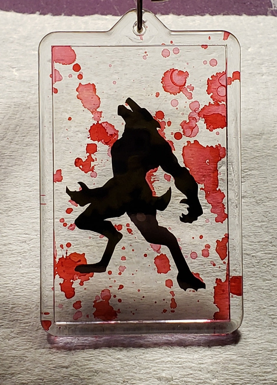 Werewolf Bloody Keychain