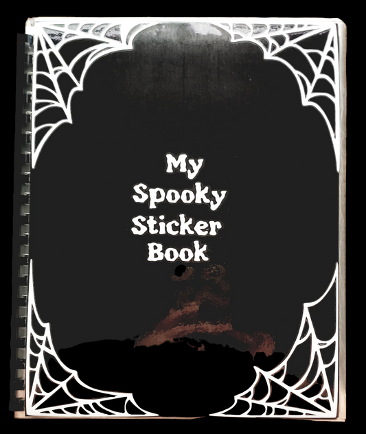 B&W Spooky Sticker Album