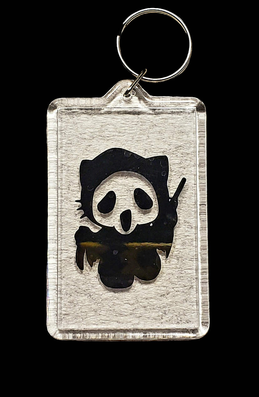 Hello Kitty Ghostface Keychain