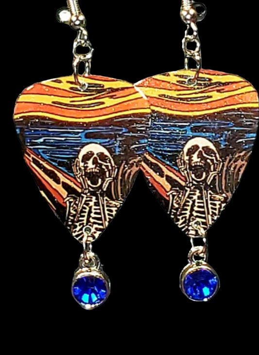 "The Scream" Parody Earrings
