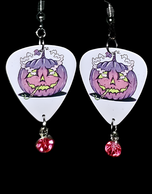 Stoner Pumpkin Earrings