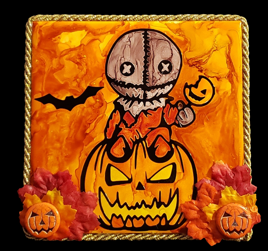Sam Trick r Treat Decorative Tile