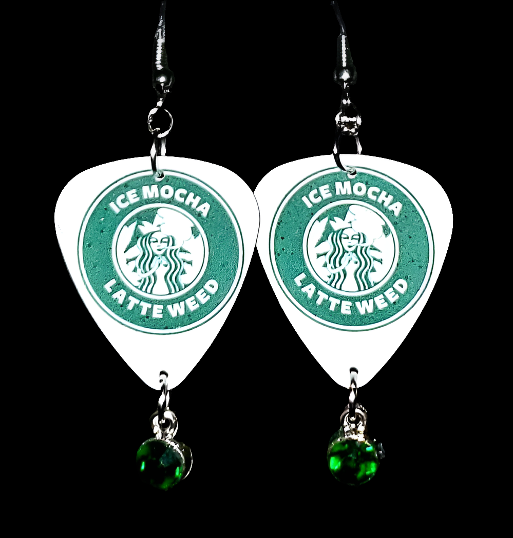 Ice Mocha Weed Earrings