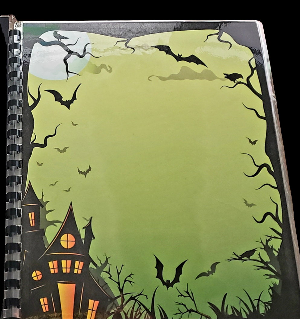 B&W Spooky Sticker Album