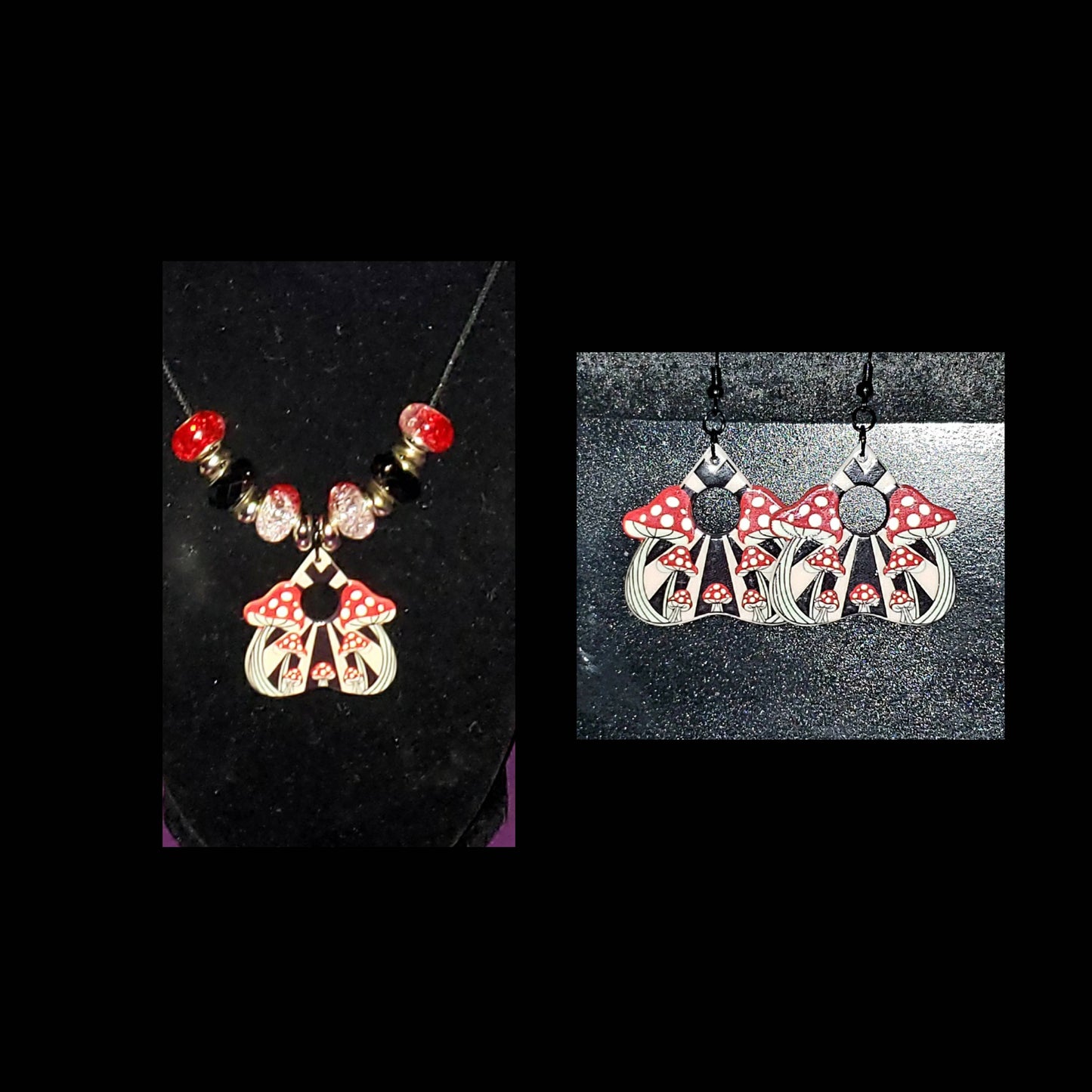 Mushroom Planchette Jewelry Set